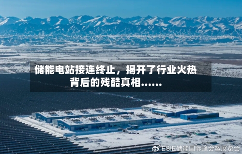 储能电站接连终止，揭开了行业火热背后的残酷真相……